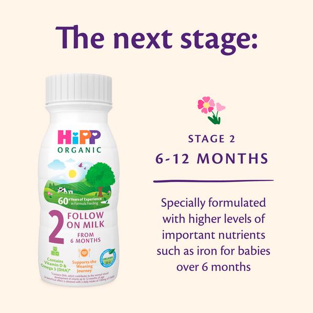 HiPP Organic First Infant Baby Milk Ready to Feed Liquid Formula