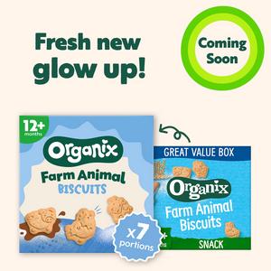 Organix Farm Animal Biscuits Toddler Snacks 12 months+ 100g - gallery image 2