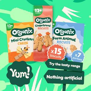 Organix Farm Animal Biscuits Toddler Snacks 12 months+ 100g - gallery image 4