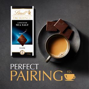 Lindt Excellence Dark Sea Salt Chocolate Bar 100g - gallery image 4