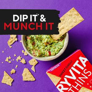 Ryvita Thins Sweet Chilli Flatbread Crackers 125g - gallery image 4