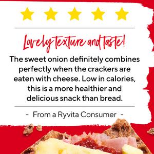 Ryvita Crispbread Sweet Onion Crackers 200g - gallery image 2