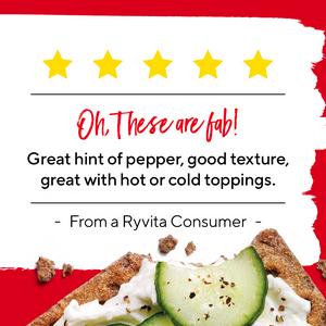 Ryvita Crispbread Cracked Black Pepper Crackers 200g - gallery image 4