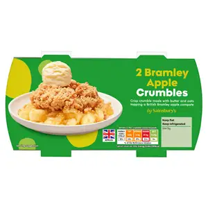 Sainsbury's Bramley Apple Crumble 2x120g