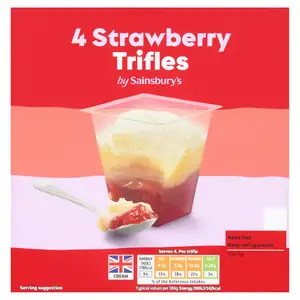 Sainsbury's Strawberry Trifle 4x125g