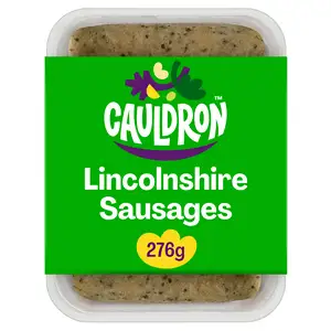 Cauldron Lincolnshire Vegetarian Sausages x6 276g