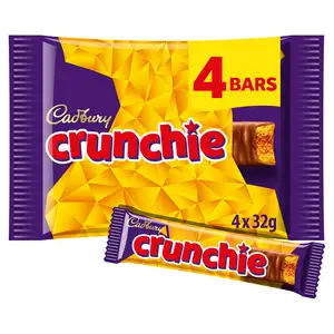 Cadbury Crunchie Chocolate Bar Multipack x4 128g