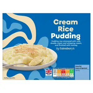 Sainsbury's Cream Rice Pudding 500g