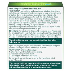 Nicorette Gum Pieces Original Flavour Quit Smoking Aid x210 2mg - gallery image 6