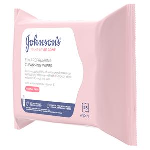 Johnson's Make Up Be Gone Facial Wipes, Refreshing x25 - gallery image 2