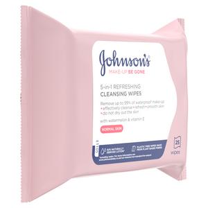 Johnson's Make Up Be Gone Facial Wipes, Refreshing x25 - gallery image 3