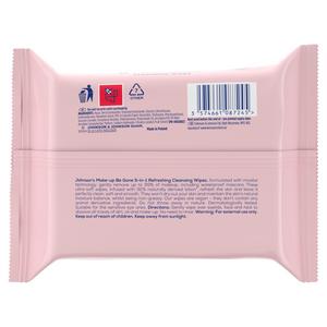 Johnson's Make Up Be Gone Facial Wipes, Refreshing x25 - gallery image 6