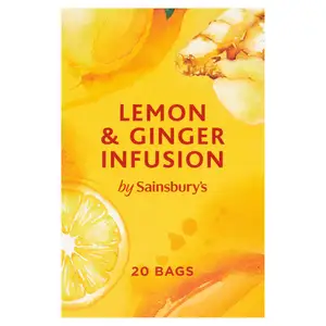 Sainsbury's Infusions Lemon & Ginger Tea Bags x20