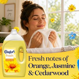 Comfort Fresh Sunshiny Days Fabric Conditioner 80 washes 2.4L - gallery image 2