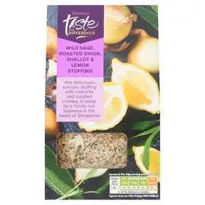 Sainsbury's Sage Roast Onion & Shallot Stuffing, Taste the Difference 110g