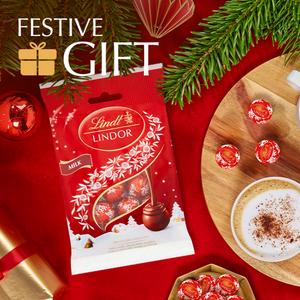 Lindt Lindor 80g Christmas Milk Chocolate Mini Truffles Bag - gallery image 5