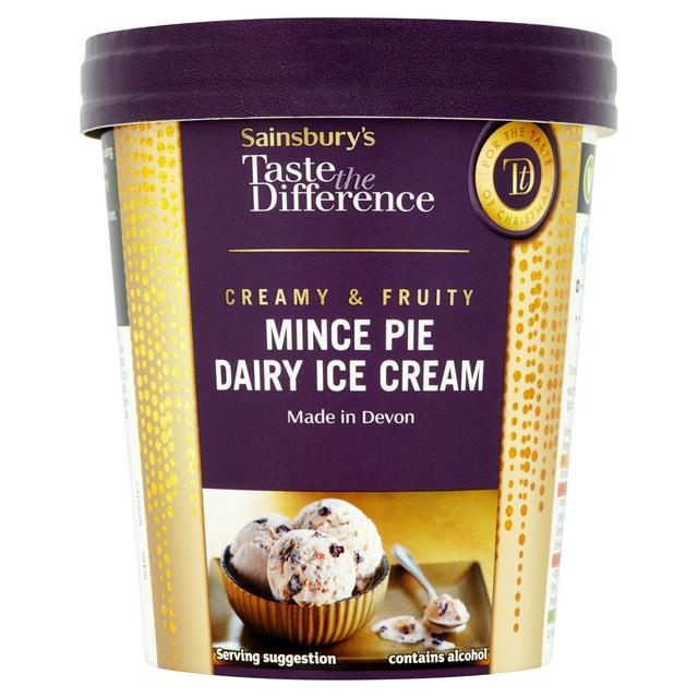 Sainsbury's Mince Pie Ice Cream, Taste the Difference 500ml - gallery image 1