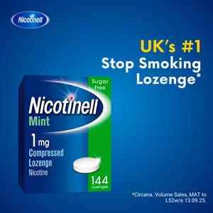 Nicotinell Mint Nicotine Lozenge Stop Smoking Aid Pieces 1mg x144 - gallery image 2
