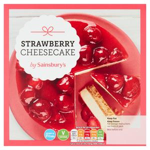 Sainsbury S Strawberry Cheesecake Dessert 510g Serves 6 Sainsbury S