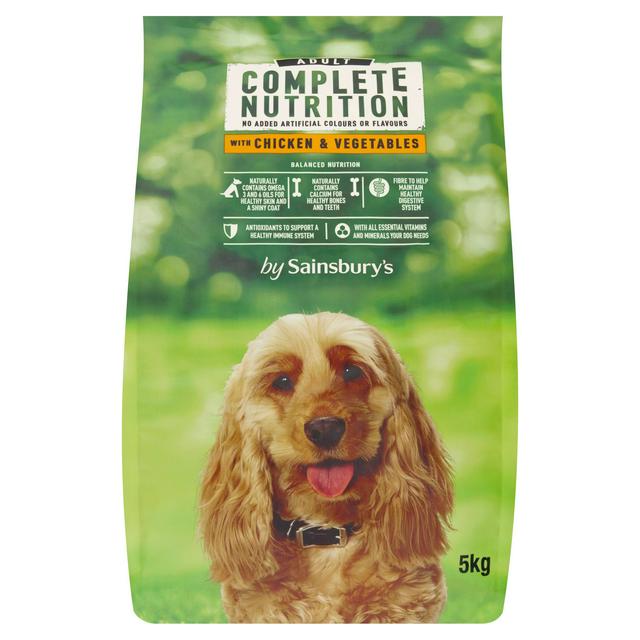 Sainsbury s Complete Nutrition Adult Dog Food with Chicken Vegetables 5kg Sainsbury s