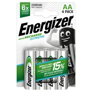 Energizer Extreme AA Rechargeable Batteries, 2300mAh x4