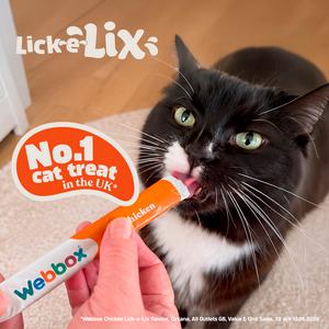 Webbox Lick-e-Lix Chicken Cat Treats x5 75g - gallery image 2
