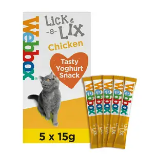 Webbox Lick-e-Lix Chicken Cat Treats x5 75g