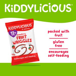 Kiddylicious Strawberry Wriggles Baby Snacks 12g - gallery image 2