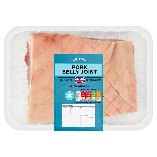 Sainsburys British Pork Boneless Belly Joint Approx 700g £0 Compare Prices 