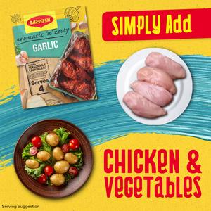 Maggi So Juicy Aromatic & Zesty Garlic Chicken Herbs & Spices Recipe Mix 30g - gallery image 4