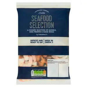 Sainsbury's Frozen Cooked Seafood Selection 300g