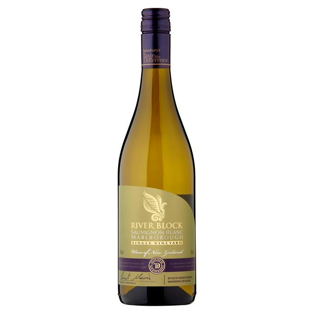 Taste the Difference Sainsbury's Riverblock Marlborough Sauvignon White Wine, Taste the Difference 75cl
