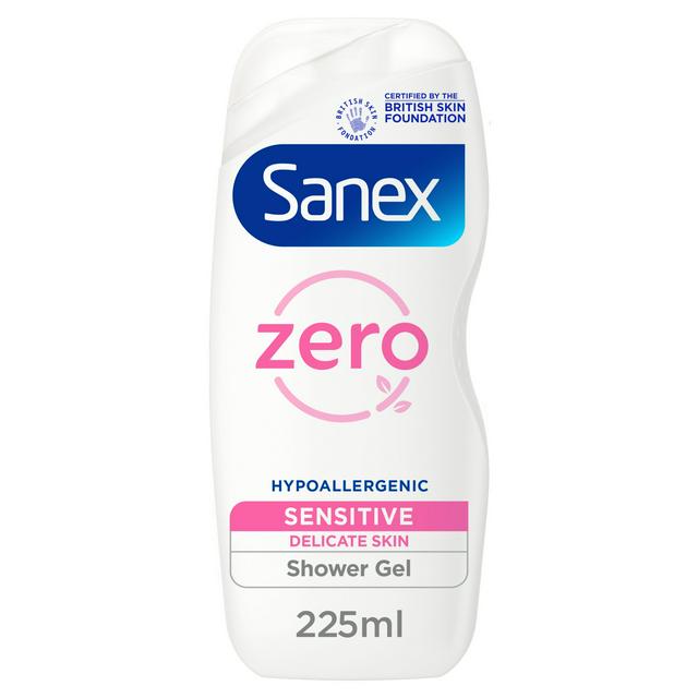 Aubergine Blauwe plek Specialist Sanex Zero% Sensitive Skin Shower Gel 225ml | Sainsbury's