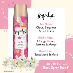 Impulse Body Spray Deodorant, Very Pink 75ml - gallery image 4