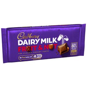 Cadbury Dairy Milk Fruit & Nut Chocolate 110g - gallery image 4
