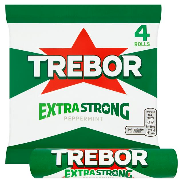 Trebor Extra Strong Peppermint Mints 4x41.3g
