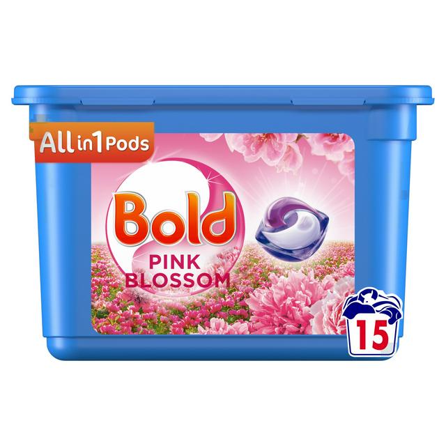 Bold All-in-1 Pods Washing Liquid Capsules Sparkling Bloom & Yellow Poppy 15 Washes