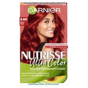 Garnier Nutrisse Ultra Permanent Hair Dye Fiery Red 6 6 Sainsbury S