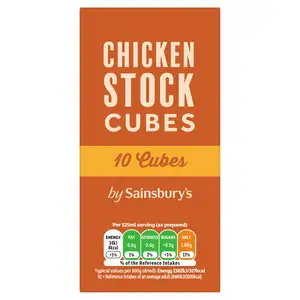 Sainsbury's Stock Cubes, Chicken 10x10g