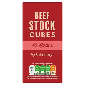 Sainsbury's Stock Cubes, Beef 10x10g