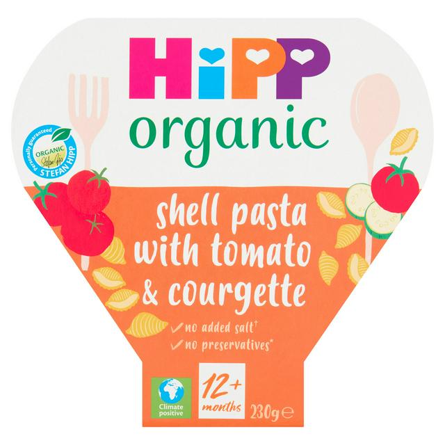 HiPP Organic Shell Pasta With Tomato & Courgette 1-3 Years 230g