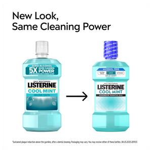 Listerine Essentials Milder Taste Cool Mint Mouthwash 500ml - gallery image 4