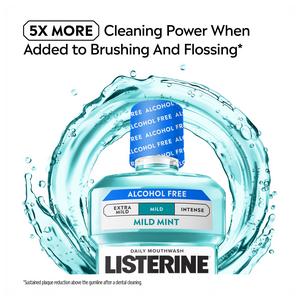 Listerine Essentials Milder Taste Cool Mint Mouthwash 500ml - gallery image 5