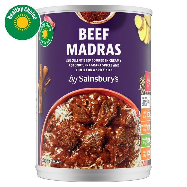 Sainsbury's Beef Madras Curry 392g