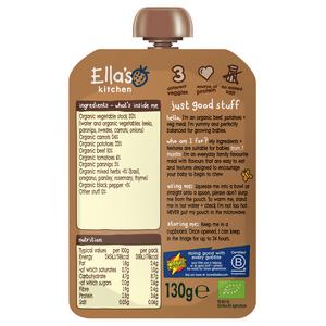 Ella's Kitchen Organic Beef Stew Baby Food Pouch 7+ Months 130g - gallery image 2
