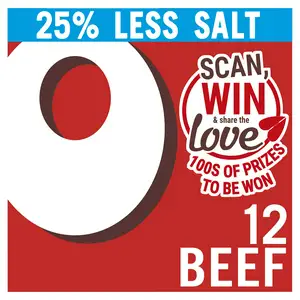 Oxo Reduced Salt Beef Stock Cubes x12 71g