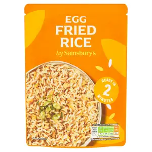 Sainsbury's Microwave Rice Egg Fried 250g