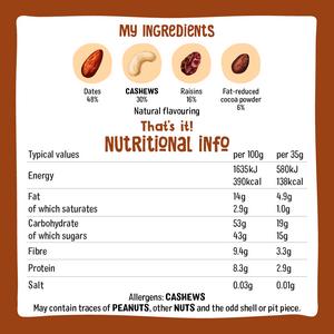 Nakd Cocoa Delight Fruit & Nut Bars 4x35g - gallery image 4