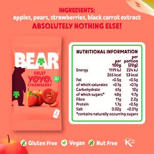 BEAR Fruit Yoyos Strawberry Multipack 5x20g - gallery image 4