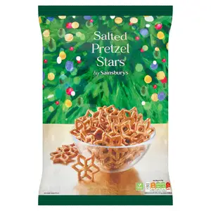 Sainsbury's Salted Pretzel Stars 300g